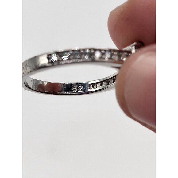 Swarovski Heart Shaped Crystal Ring With Silver-Tone Band - Picture 7 of 15